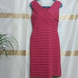 Adrianna Papell Pink Midi Dress